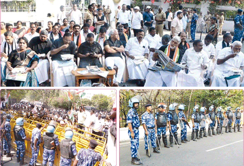 chief minister strike continued against governor in puthucheri chief minister strike continued against governor in puthucheri
