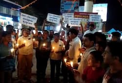 Pulwama attack: Candle light vigil terrorism Indian CRPF