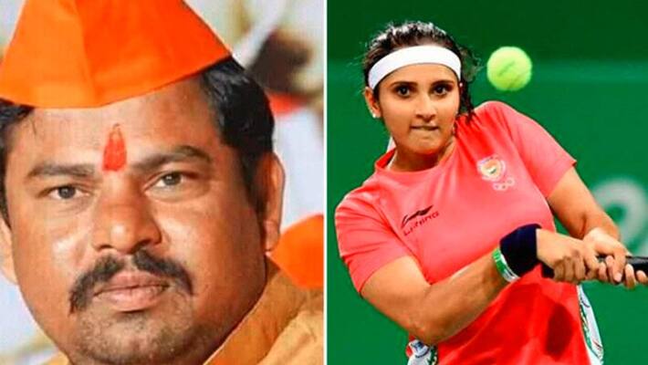 bjp mla rajasingh fires on sania mirza bjp mla rajasingh fires on sania mirza
