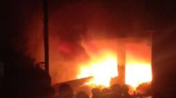 IN MADHYA PRADESH ELECTRONIC SHOP CATCH FIRE DUE TO SHORT CIRCUIT