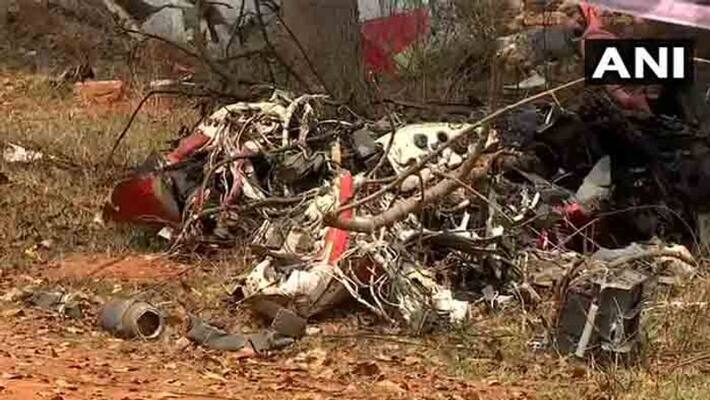 Two IAF aircrafts crashed at Yelahanka airbase in Bengaluru Two IAF aircrafts crashed at Yelahanka airbase in Bengaluru