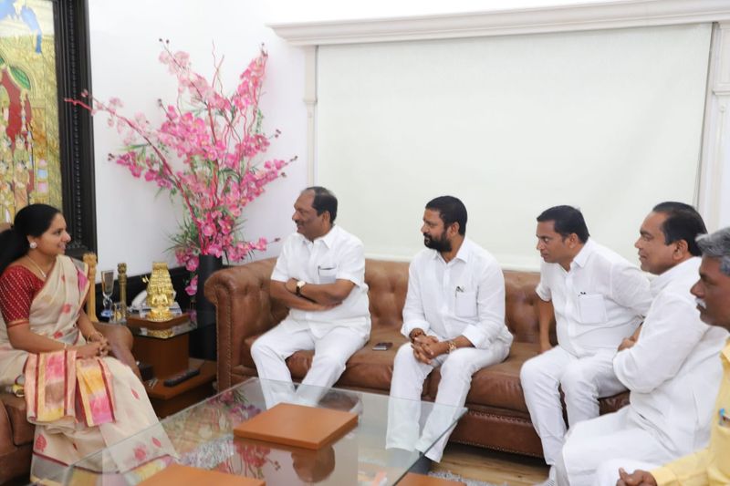ఎంపీ కవితను కలిసిన తెలంగాణ నూతన మంత్రులు