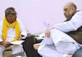 Amit shah assured op Rajbhar for his demand, yogi allotted office for his party