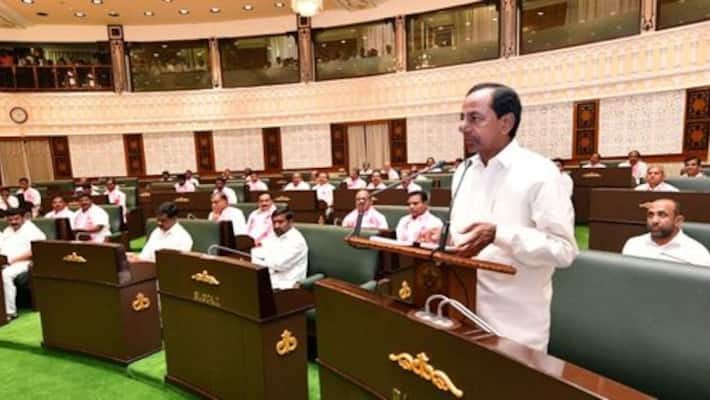 Telangana cm kcr satircial comments on congress in assembly