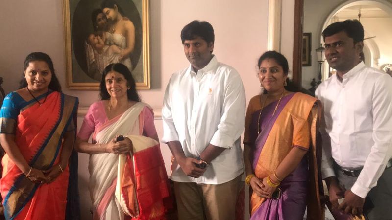 అనంత పద్మనాభస్వామిని దర్శించుకొన్న కవిత (ఫోటోలు)