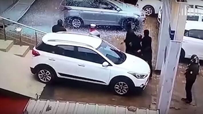 Woman hit Hyundai Elite i20 through showroom glass into other cars during the test drive Woman hit Hyundai Elite i20 through showroom glass into other cars during the test drive