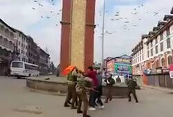Kashmirs lal chowk resonates with bharat mata ki jai chant