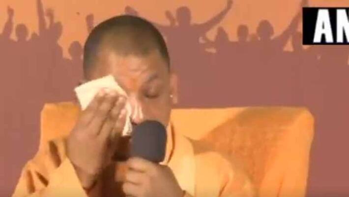 UttarPradesh Chief Minister Yogi Adityanath gets emotional UttarPradesh Chief Minister Yogi Adityanath gets emotional