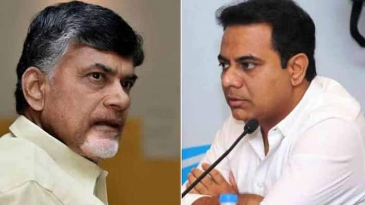 AP CM Chandrababu counter to KTR Comments AP CM Chandrababu counter to KTR Comments