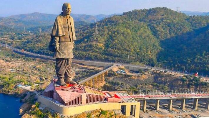 Rain pours inside Statue Of Unity, triggers criticism on social media Rain pours inside Statue Of Unity, triggers criticism on social media
