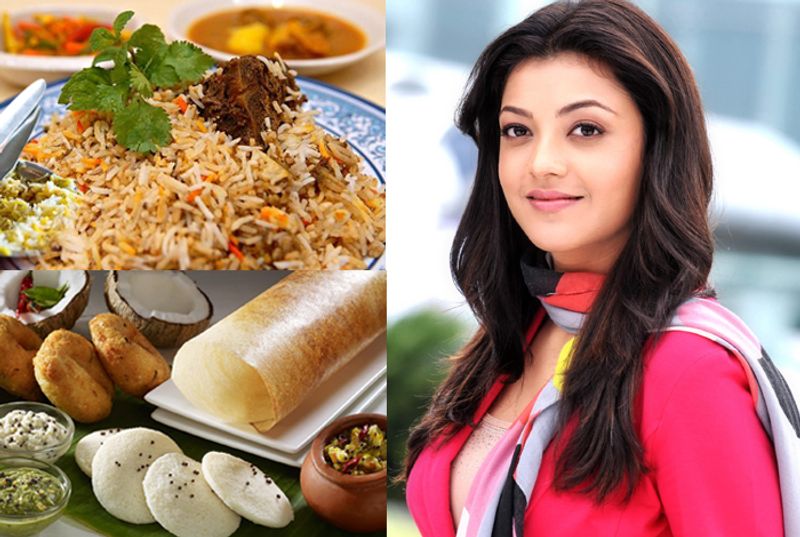 కాజల్ అగర్వాల్ - హైదరాబాద్ బిరియానీ, సౌత్ ఇండియన్ టిఫిన్స్