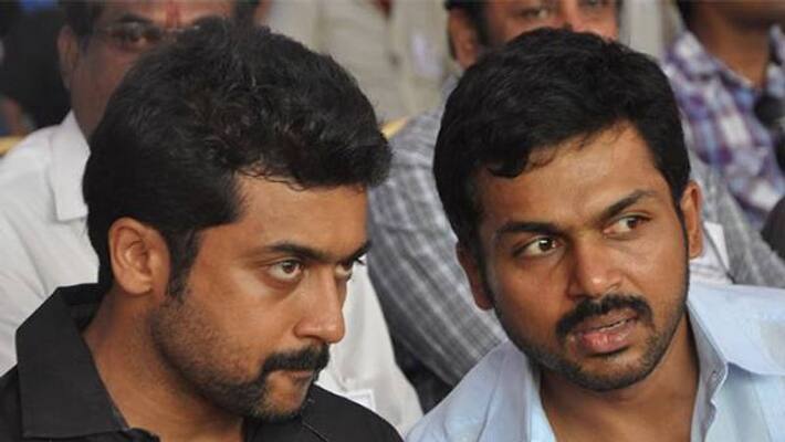 karthi share the surprise video for suriya birthday karthi share the surprise video for suriya birthday
