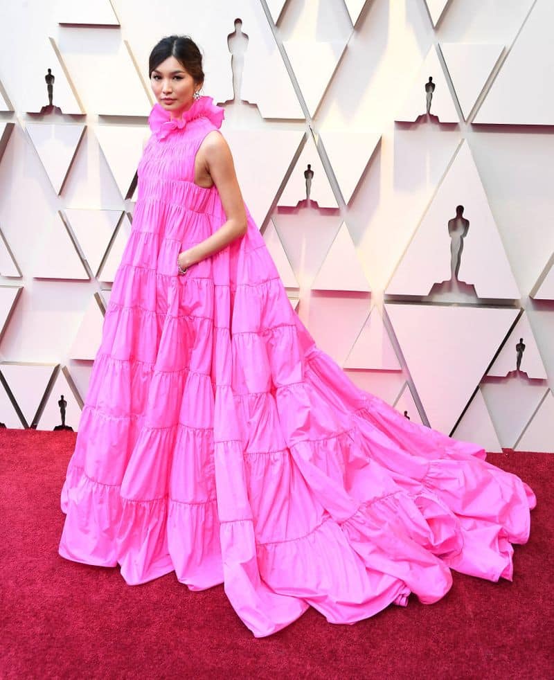 Crazy Rich Asians star Gemma Chan in a  Valentino Haute Couture dress is #fashiongoals.