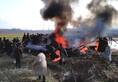 Indian Air Force jet crashes Kashmir Budgam 2 pilots dead