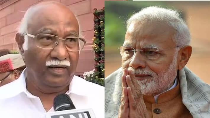 ADMK MP Anvar Raja praised PM Modi ADMK MP Anvar Raja praised PM Modi