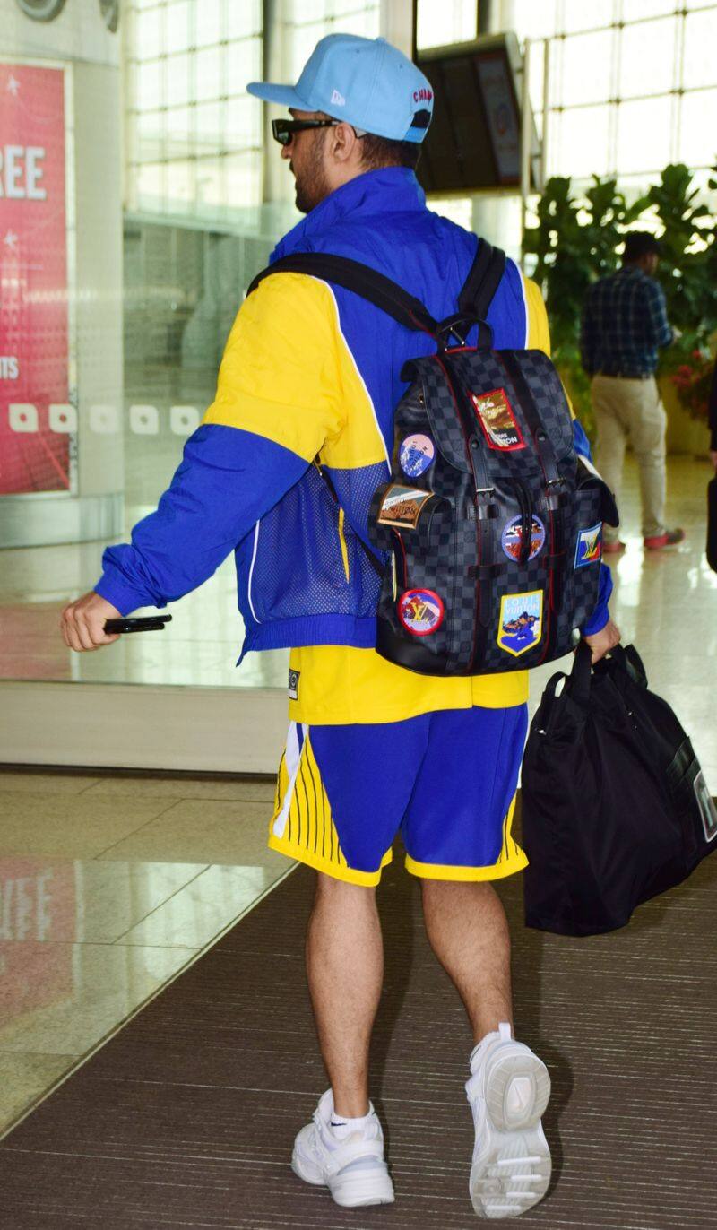 Diljit Dosanjh rocks a Louis Vuitton Josh backpack to go with his sporty head-to-toe NBA Warriors outfit.