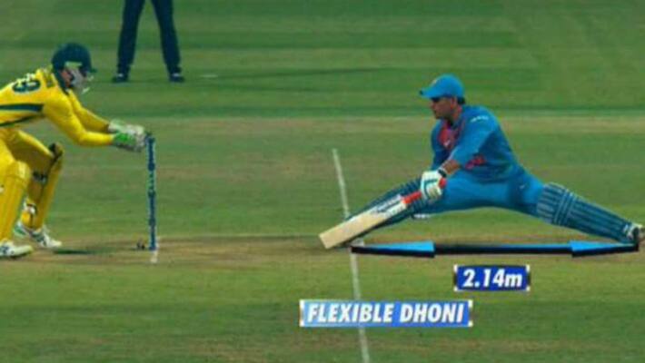 dhonis smart act save him in second t20 against australia dhonis smart act save him in second t20 against australia