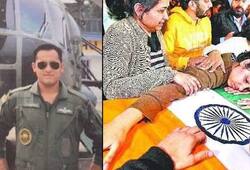 Indian Air Force pilot killed Budgam crash cremated military honours