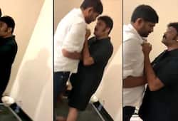 Karnataka Congress MLAs Anand Singh JN Ganesh resort brawl video viral