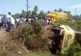Karwar accident Passenger tempo topples, 8 severely injured