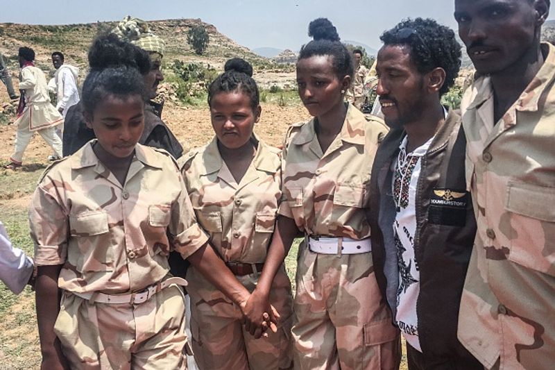 Eritrea:  During the civil war in Eritrea, as well as the border conflict at Ethiopia, women were at the forefront during combat. They make up 30% of the Army.