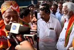 Kummanam Rajasekharan reaches Kerala BJP extends warm welcome