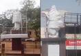 Karnataka: Statues of political leaders veiled in view of Lok Sabha election
