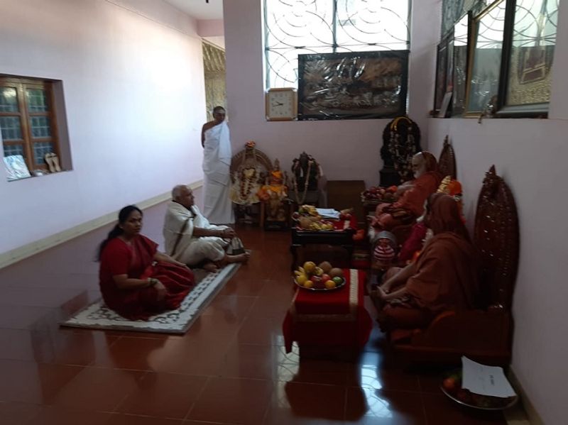 B S Yadiyurappa campaigns for Lok Sabha elections in Sringeri