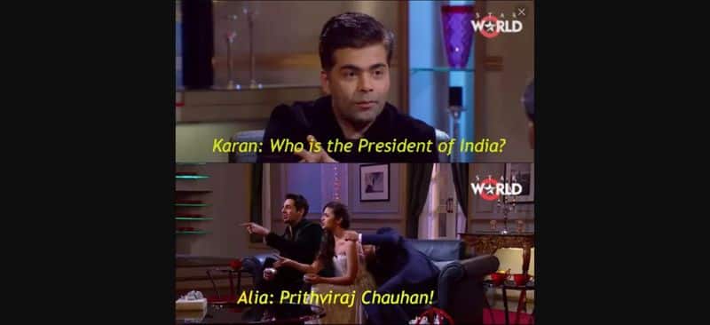 Her debut as a rich, beauty with no brains in Student of The Year, became a reality during an appearance on Koffee With Karan. The actor proceeded to get heavily trolled for not knowing basic general knowledge questions.