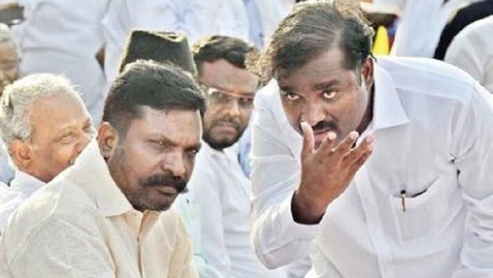 velmurugan protesting against DMK-thirumavalavan velmurugan protesting against DMK-thirumavalavan