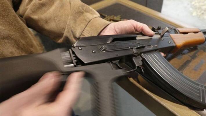 Man fires with AK 47 rifle in Siddipet Man fires with AK 47 rifle in Siddipet