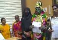Madurai transgender files nomination Lok Sabha election dressed Goddess