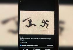Arvind Kejriwal proves hatred Hindus with photo of broom chasing swastika