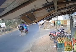 Tamil Nadu: Biker rams into woman on scooter, tosses victim in air