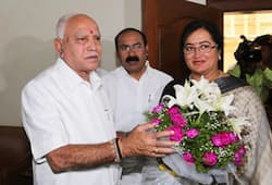 After retting BJP support for Mandya polls Sumalatha meets Yeddyurappa