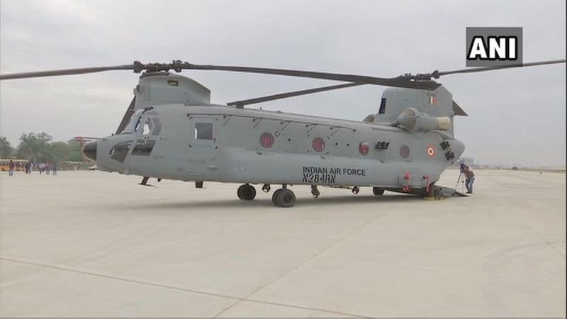 The helicopters, which were manufactured by Boeing, have arrived at the Air Force Station 12 Wing, in Chandigarh.