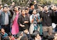 Students of a chaotic JNU, mistreated the wife of the Vice Chancellor hostage for several hours