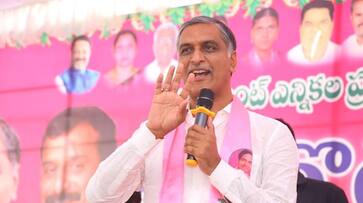 Finance Minister Harish Rao slams Congress for colluding with those who opposed telangana formation RMA Finance Minister Harish Rao slams Congress for colluding with those who opposed telangana formation RMA
