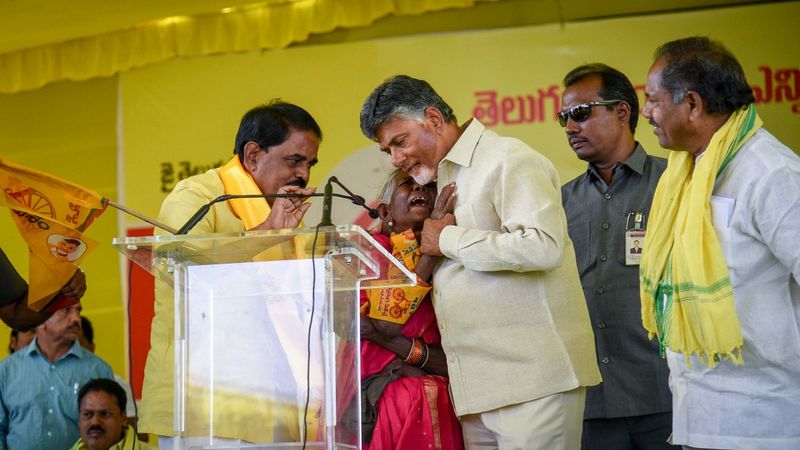 AP CM Chandrababu Naidu Participated in Election Campaign Public Meeting at Puttaparthi