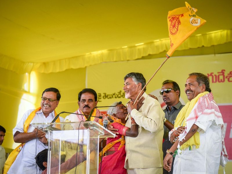 AP CM Chandrababu Naidu Participated in Election Campaign Public Meeting at Puttaparthi