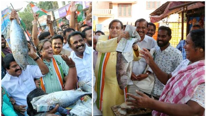 Shashi Tharoor campaigns in coastal areas of Thiruvananthapuram to counter the squeamishly campaign Shashi Tharoor campaigns in coastal areas of Thiruvananthapuram to counter the squeamishly campaign