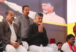 Andhra Pradesh CM Chandrababu Naidu stage protest against income tax raid on TDP leaders