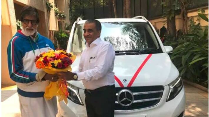 Bollywood actor amitabh bachchan purchased new Mercedes-Benz V-Class MPV car Bollywood actor amitabh bachchan purchased new Mercedes-Benz V-Class MPV car