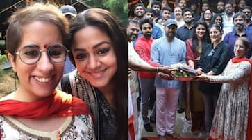 Suriya 38 launch: Tamil star with wife Jyothika performs puja; see pics