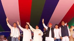 Mayawati asserts while akhilesh remain confused on deoband joint rally stage