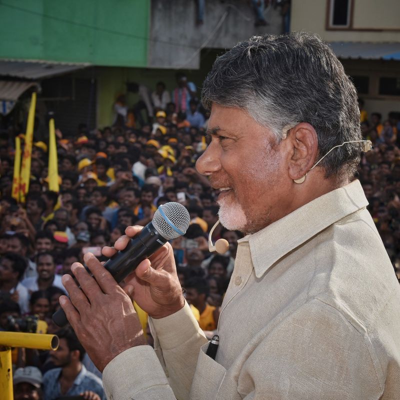 Chandrababu Naidu,HD Deve Gowda Participated in Election Campaign Public Meeting at Tiruvuru