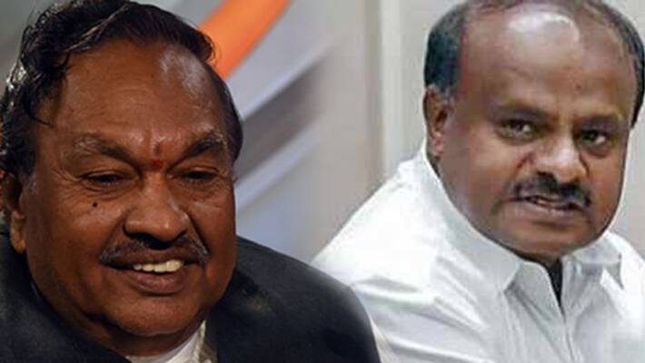 If Congress Is Ready To Sit In Opposition Why HD Kumaraswamy Not Ready To Leave CM Chair Asks KS Eshwarappa If Congress Is Ready To Sit In Opposition Why HD Kumaraswamy Not Ready To Leave CM Chair Asks KS Eshwarappa