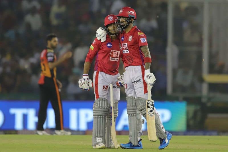 Mayank Agarwal and K L Rahul’s half centuries guided Punjab’s win over Sunrisers Hyderabad. Rahul remained not out at 71 and Agarwal scored 55.