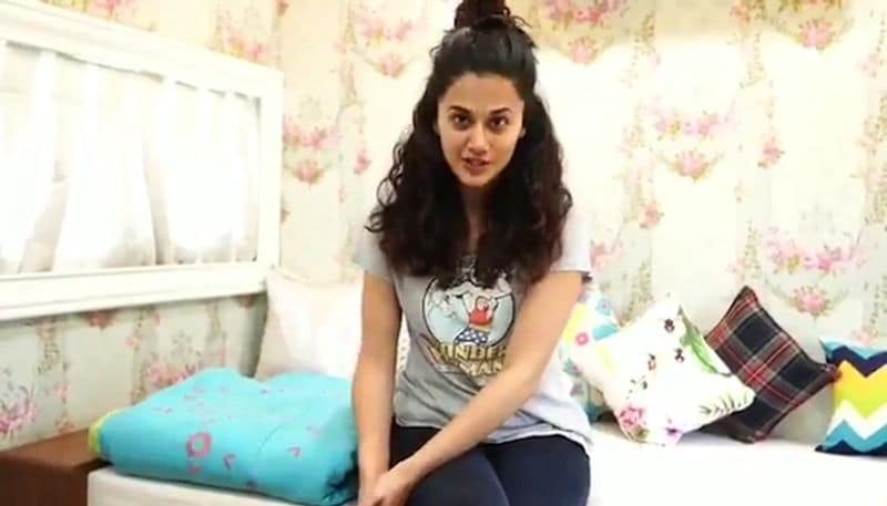 Taapsee Pannu is facing the same issue, as her AC failed her. The actress had little option, as she couldn't call anyone to service it for her. So she turned to the good old desi way- jugaad.