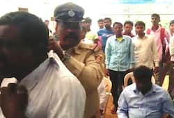 Kolar Congress candidate KH Muniyappa  humiliated by voter protester thrown out of meet